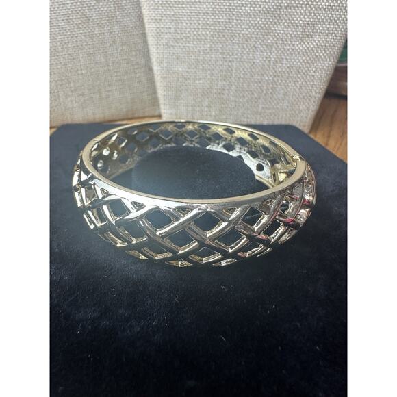 Sequin Nordstrom Multicolor Gold Tone Statement Enamel Bangle Bracelet # 334 - Picture 2 of 3